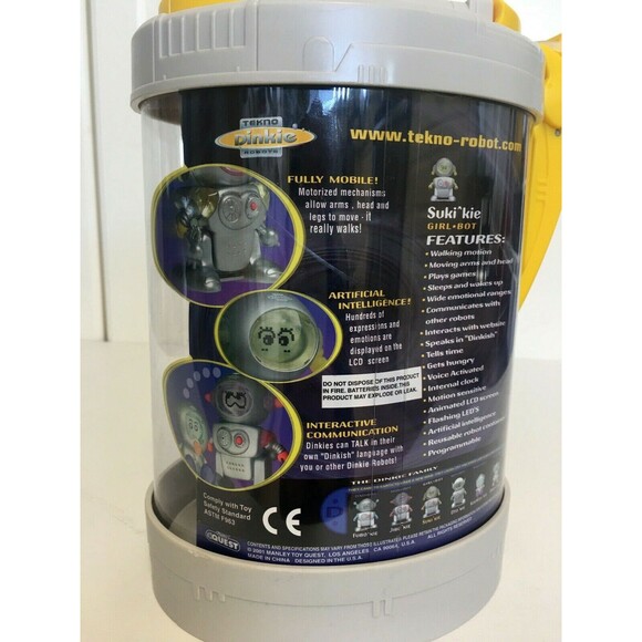 Tekno Dinkie Robot Suki^Kie GIRL-BOT Voice Activated Manley Toy Quest 01047 - Picture 4 of 5